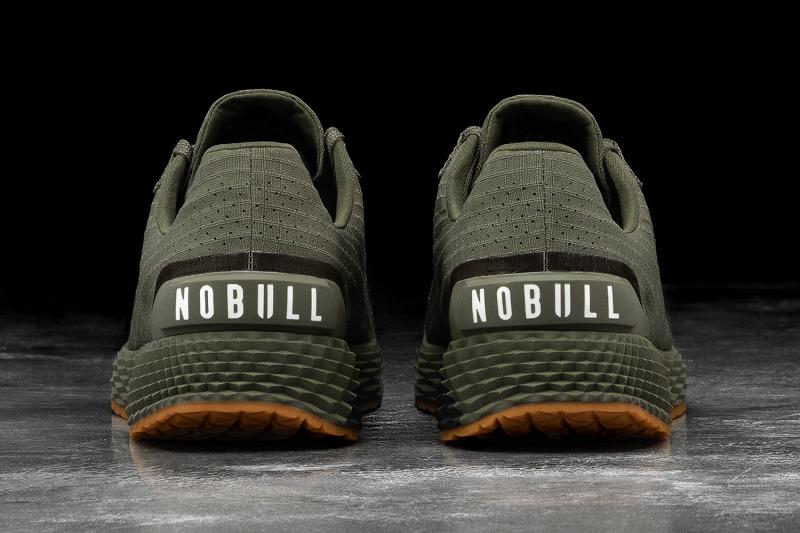 Nobull Army Gum Ripstop Runner Men's Running Shoes Olive | USA P1028J